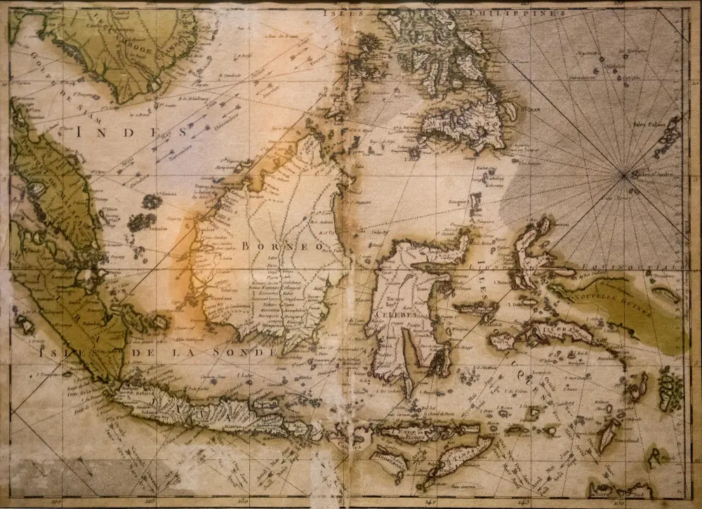 Old map of Borneo